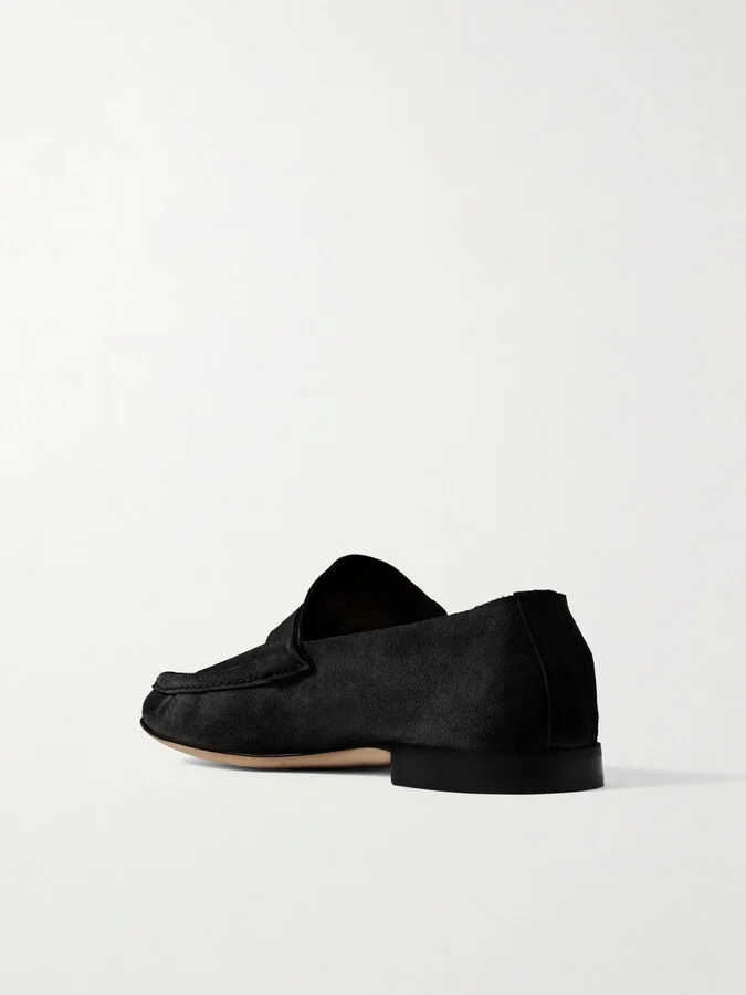 The Row - Suede Loafers - Black - Image 3