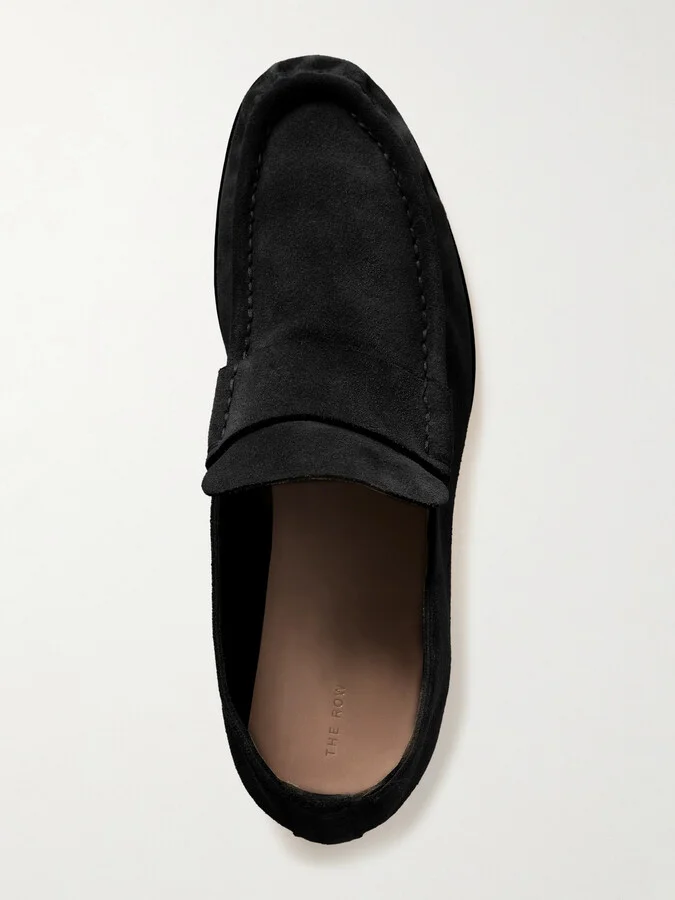 The Row - Suede Loafers - Black - Image 5