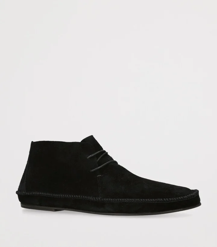 The Row Suede Tyler Ankle Boots - Image 3