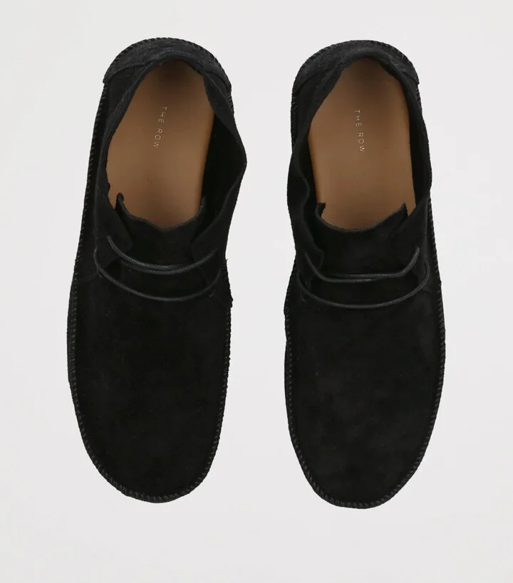 The Row Suede Tyler Ankle Boots - Image 4
