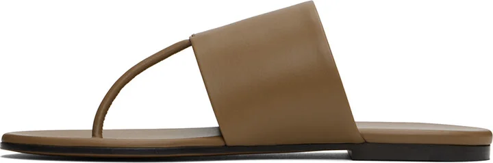 The Row Tan Signum Sandals - Image 3
