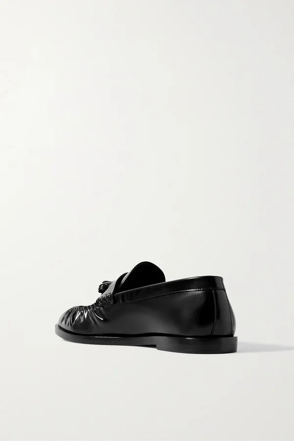 The Row - Tasseled Leather Loafers - Black - Image 3