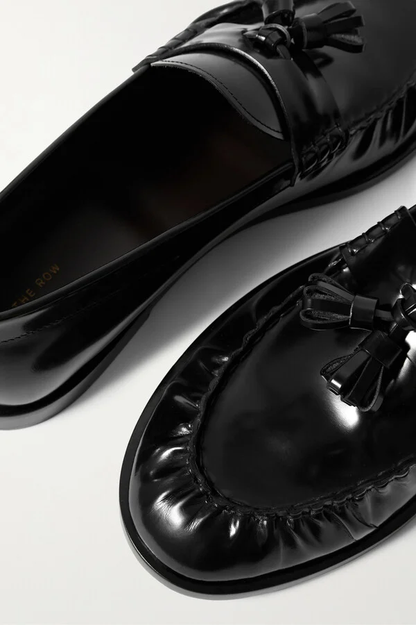 The Row - Tasseled Leather Loafers - Black - Image 4