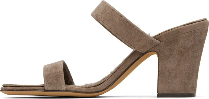The Row Taupe Awar Strap Heeled Sandals - Image 3