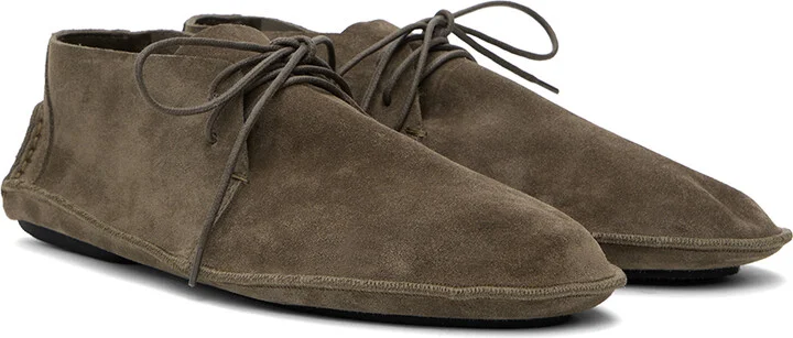 The Row Taupe Lucca Desert Boots - Image 4
