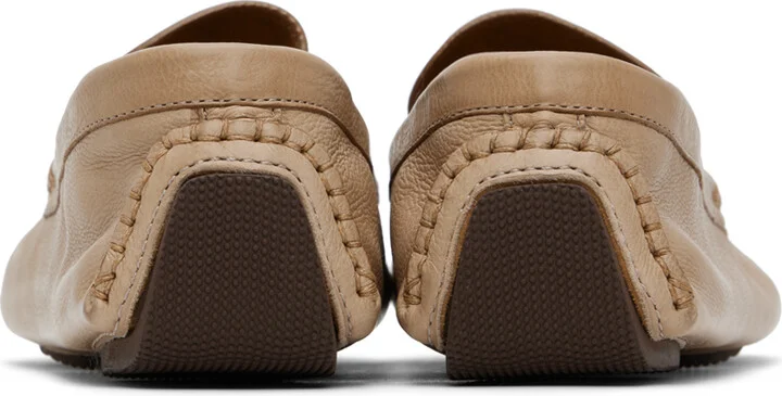 The Row Taupe Lucca Loafers - Image 2