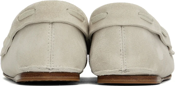 The Row Taupe Mabel Moc Loafers - Image 2