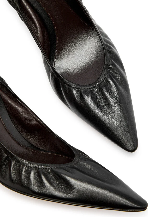The Row Uxor 75 Leather Pumps - Image 3