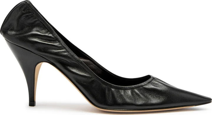 The Row Uxor 75 Leather Pumps