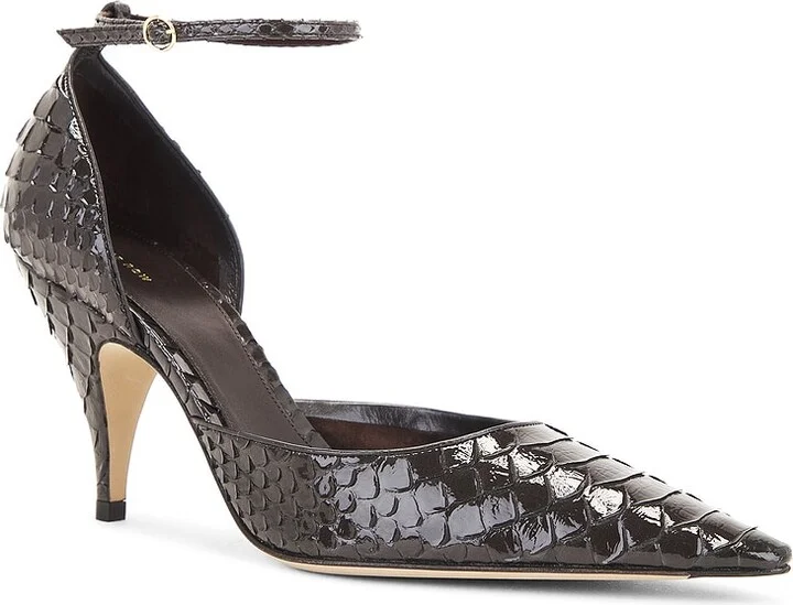The Row Uxor D'orsay Python Pumps in Charcoal - Image 2