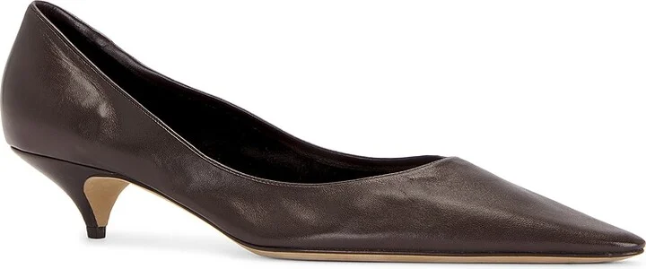 The Row Uxor Kitten Heel in Brown - Image 2