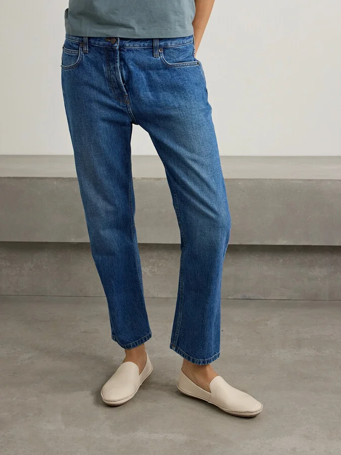 The Row - Vasko Textured-leather Loafers - Ivory - Image 2