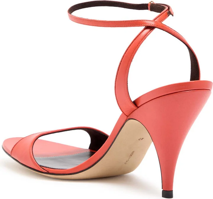 The Row Vika Ankle Strap 80 Leather Sandals - Image 2
