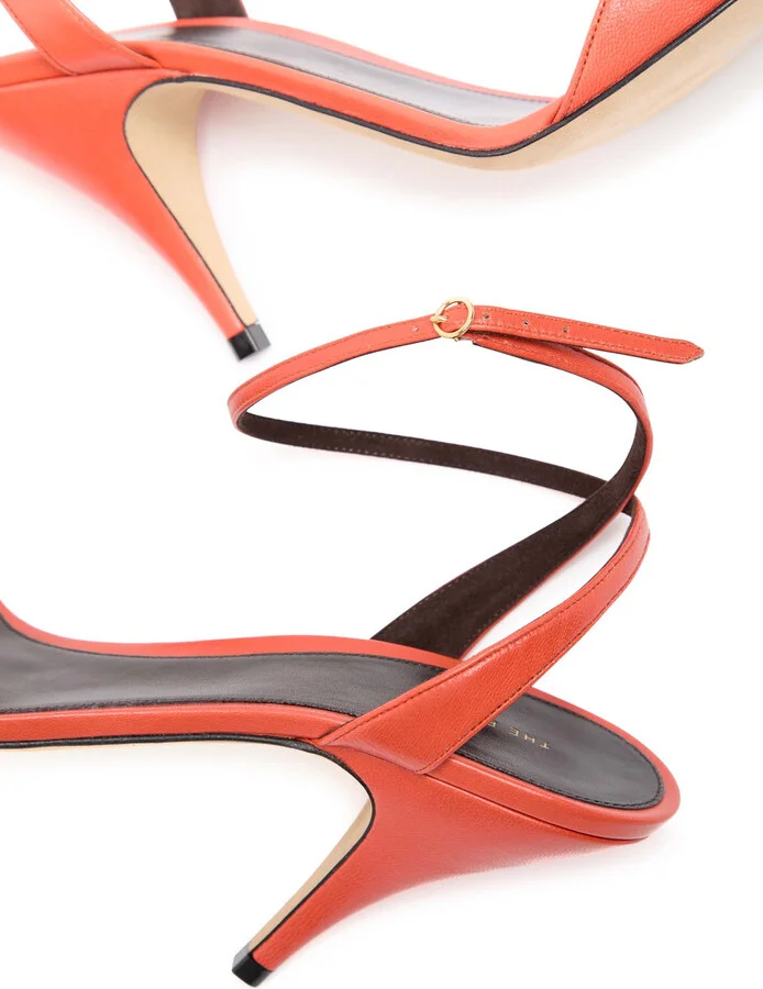 The Row Vika Ankle Strap 80 Leather Sandals - Image 4