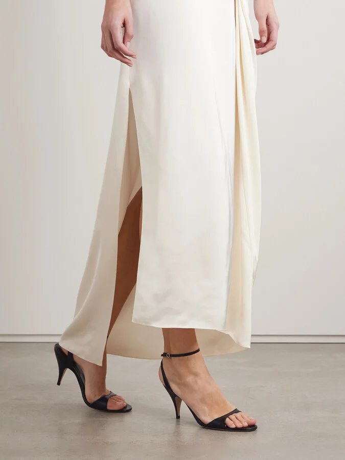 The Row - Vika Leather Sandals - Black - Image 2
