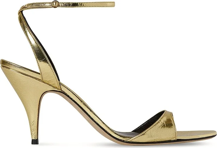 The Row Vika Sandal in Metallic Gold