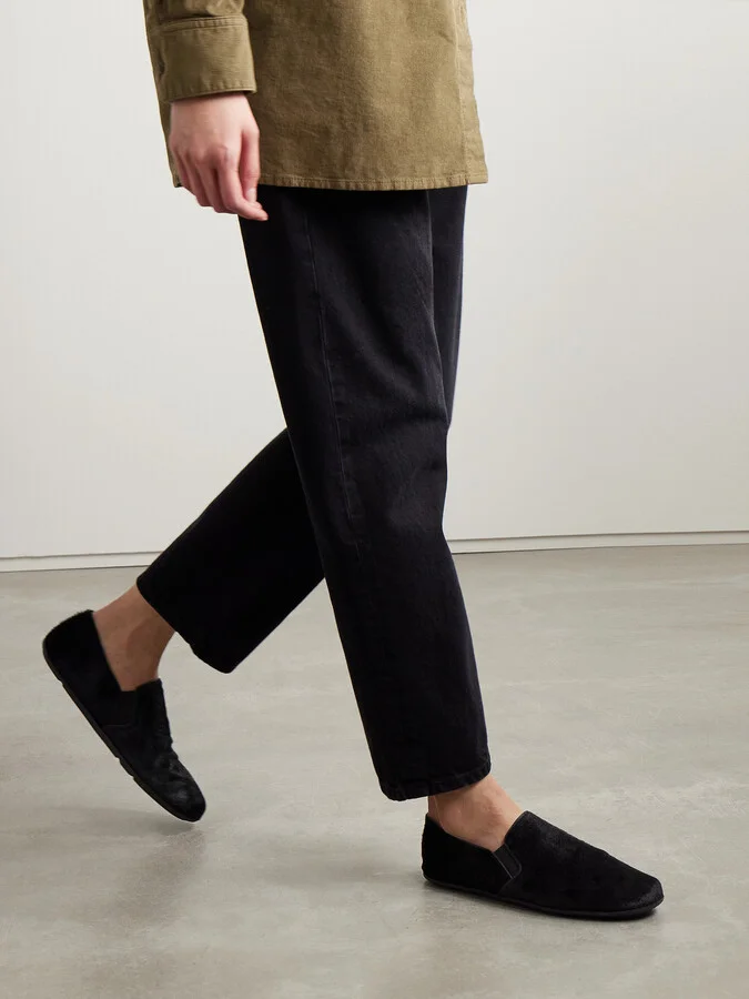The Row - Vincit Calf Hair Loafers - Black - Image 2