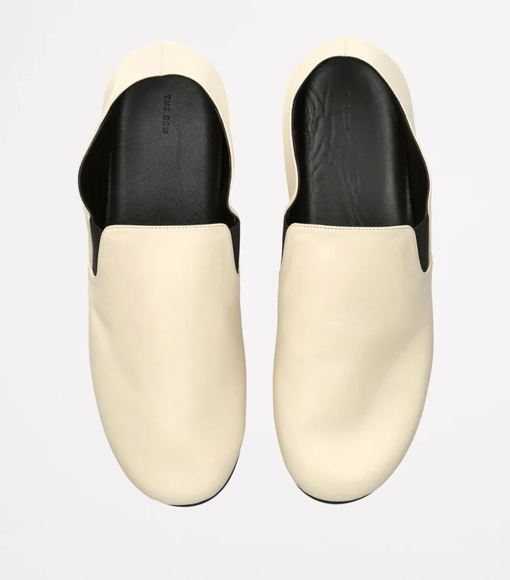 The Row Vincit Leather Slip-On Loafers - Image 4