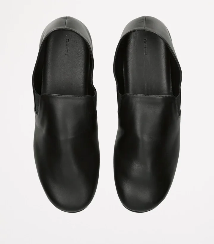 The Row Vincit Leather Slip-On Loafers - Image 4