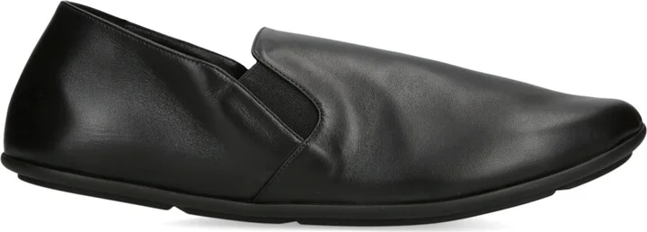 The Row Vincit Leather Slip-On Loafers