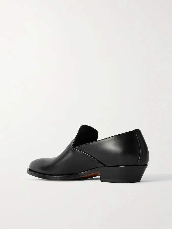 The Row - Western Leather Loafers - Black - Image 3