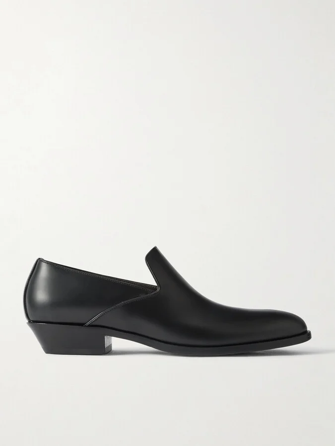 The Row - Western Leather Loafers - Black