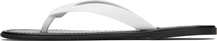 The Row White Beach Flip Flops - Image 3