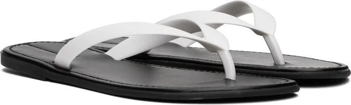 The Row White Beach Flip Flops - Image 4