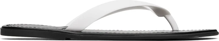 The Row White Beach Flip Flops