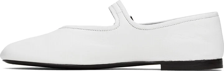 The Row White Boheme MJ Ballerina Flats - Image 3