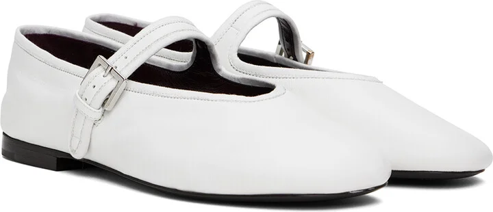 The Row White Boheme MJ Ballerina Flats - Image 4