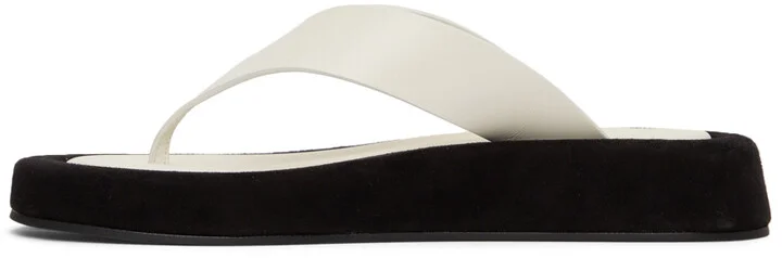 The Row White Ginza Sandals - Image 3