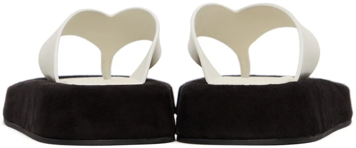 The Row White Ginza Sandals - Image 4