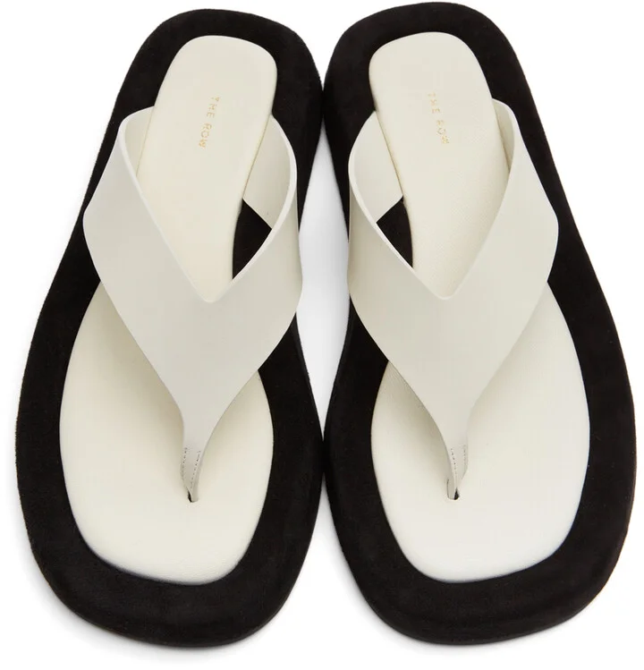 The Row White Ginza Sandals - Image 5