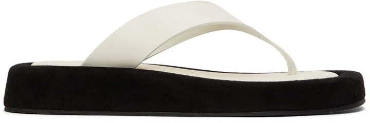 The Row White Ginza Sandals