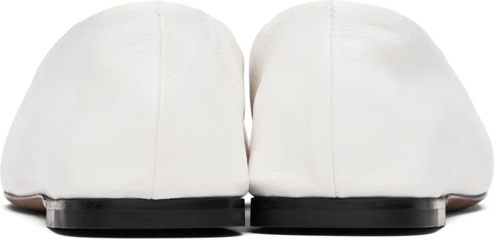 The Row White Square Ballerina Flats - Image 2