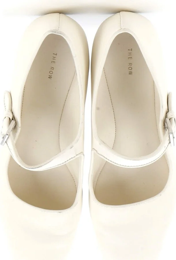 The Row Women's Ava Mary Jane Flats Leather - Image 2