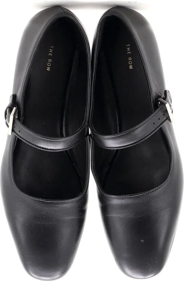 The Row Women's Ava Mary Jane Flats Leather - Image 2