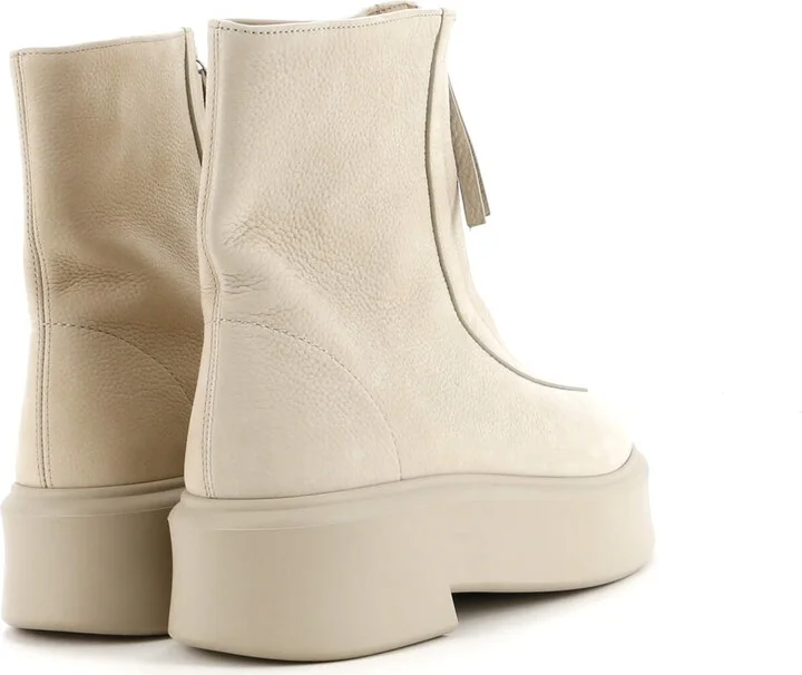 The Row Women's Front Zip Combat Boots Nubuck - Image 3
