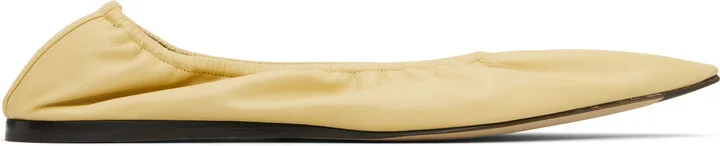 The Row Yellow Liisa Ballerina Flats