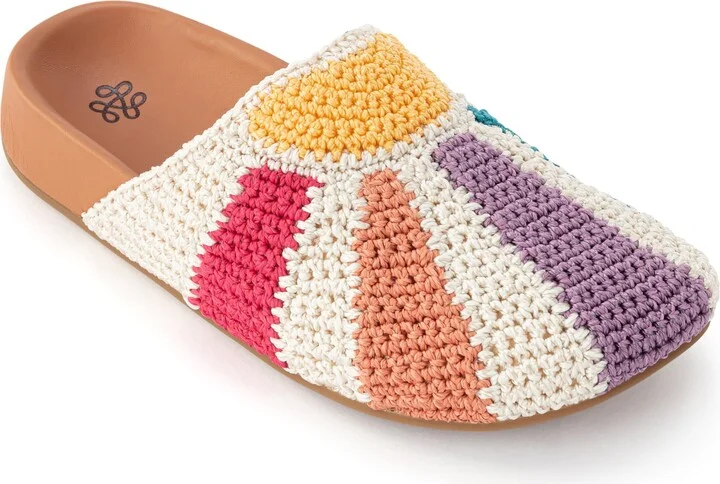 The Sak Bolinas Clog in Crochet and Leather