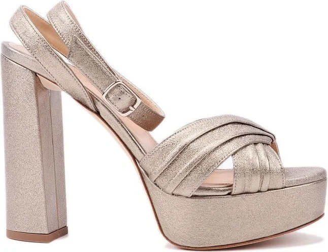 The Seller Metallic High-Heeled Sandals