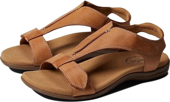 The Show Sandal Womens US 9 Caramel Leather T-Strap Comfort Outdoor ZPO3228