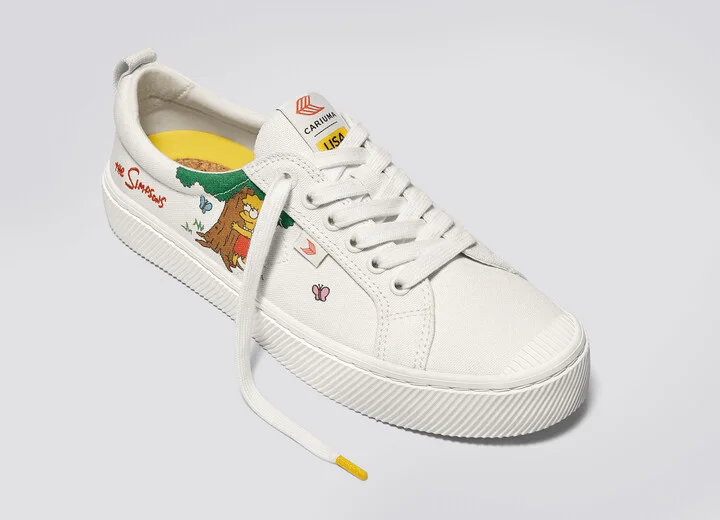 The Simpsons OCA Low White Canvas Lisa Tree Sneaker Men - Image 5