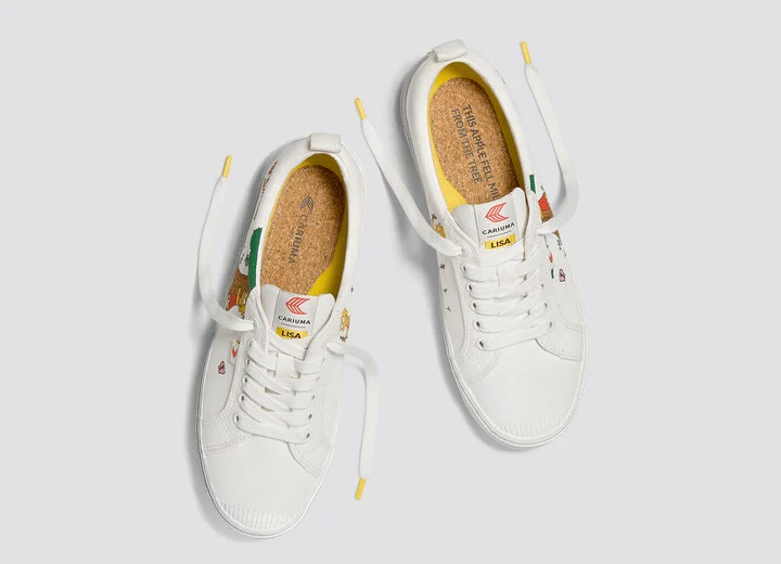 The Simpsons OCA Low White Canvas Lisa Tree Sneaker Women - Image 8