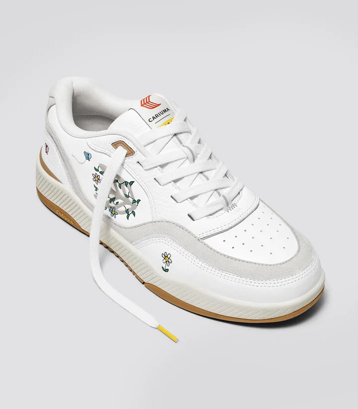 The Simpsons UBA White Leather Lisa Flowers Sneaker Men - Image 2