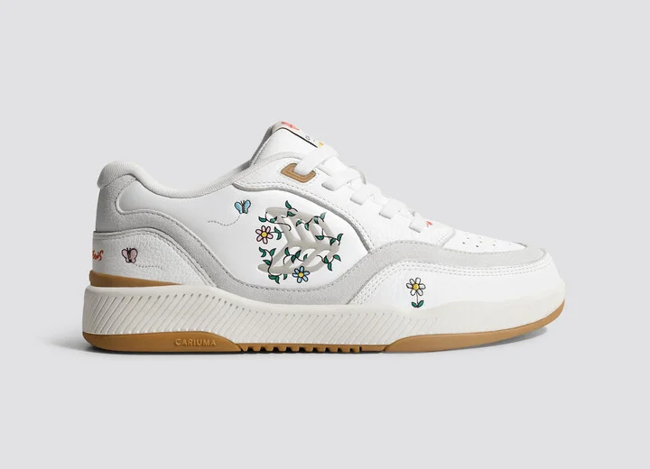 The Simpsons UBA White Leather Lisa Flowers Sneaker Men - Image 4