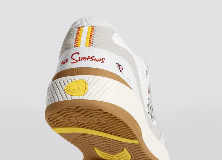 The Simpsons UBA White Leather Lisa Flowers Sneaker Men - Image 7