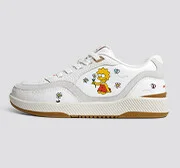 The Simpsons UBA White Leather Lisa Flowers Sneaker Men - Image 11