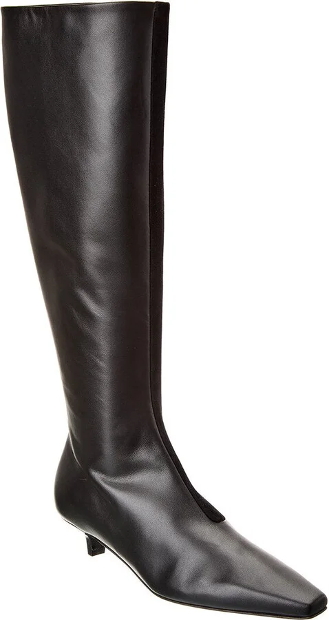The Slim Leather & Suede Knee-High Boot